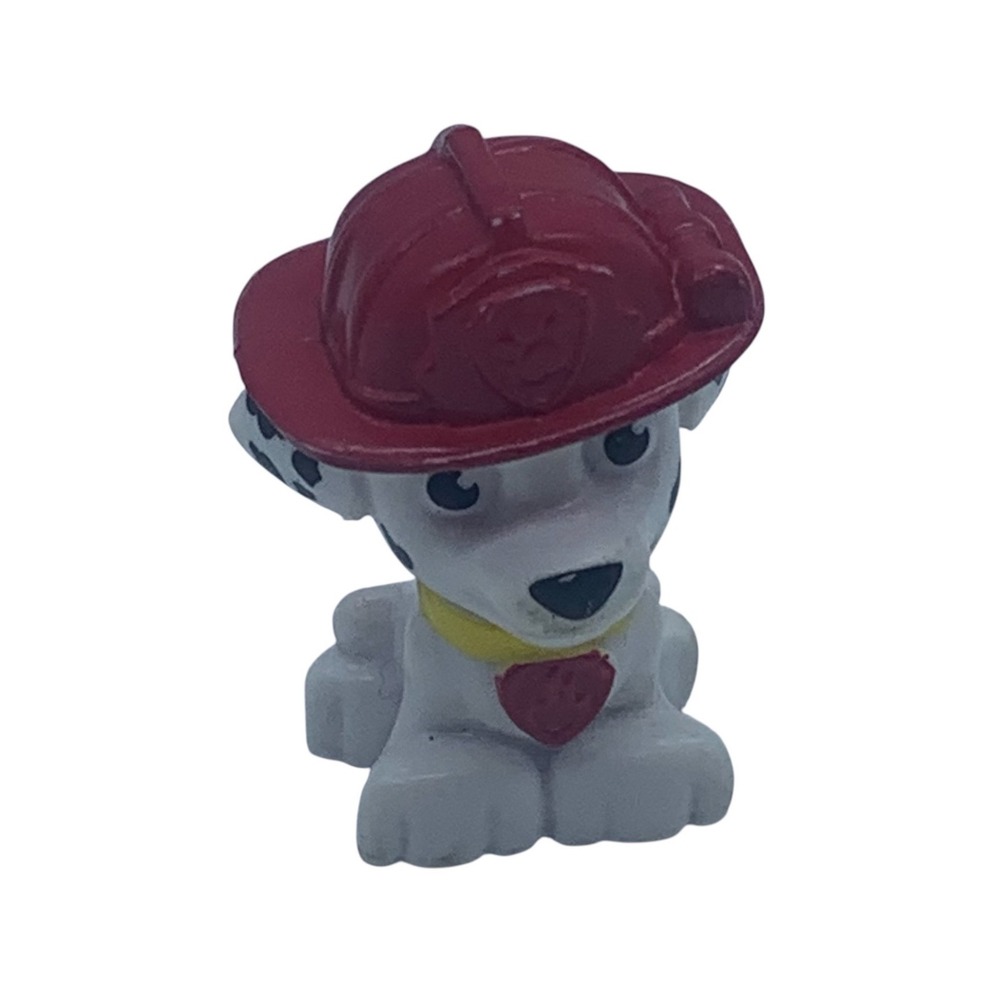 Paw Patrol Marshall Mini Figure Dalmatian Fire Dog Red Helmet Toy Collectible